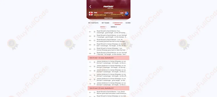 Fantasy cricket Game with Source Code | unity game source code for sell : BUYFULLCODE