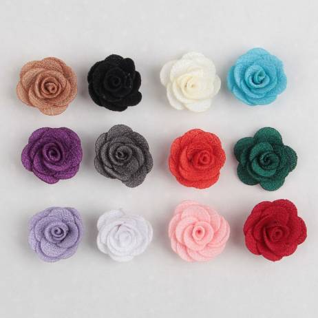 Yundfly 30pcs 1.5cm Mini Felt Rose Flower...