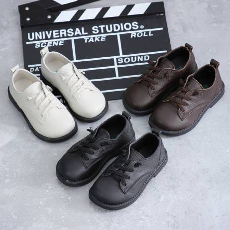 spring children black small shoes boys st...