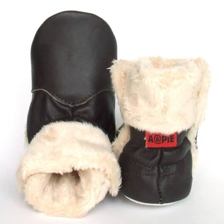 Babyschoentjes Babylaarsjes Leer Eskimo Brown