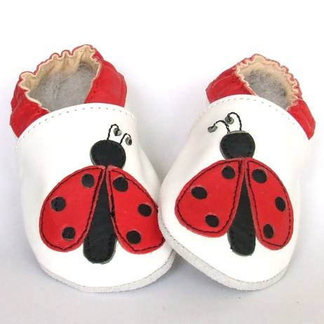 Babyschoentjes Babyslofjes Leer Lady Beetle