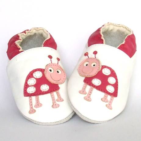 Babyschoentjes Babyslofjes Leer Ladybug