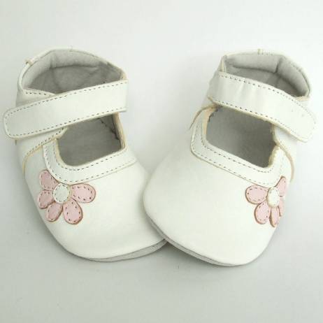 Babyschoentjes Blossom White Pink