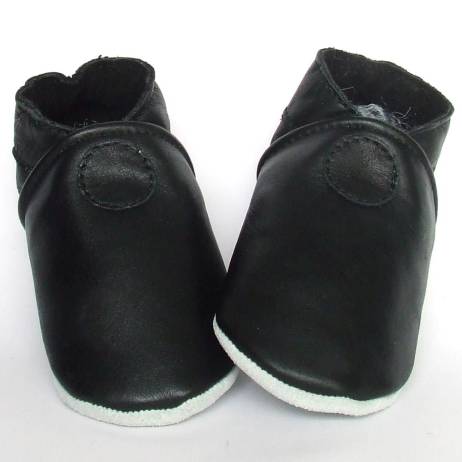 Babyschoentjes Leren Slofje Basic Black