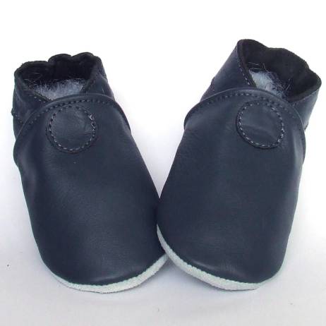 Babyschoentjes Leren Slofje Basic Blue