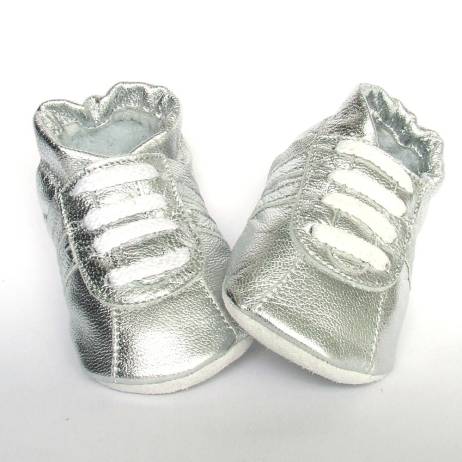 Babyschoentjes Sport Shiny Silver