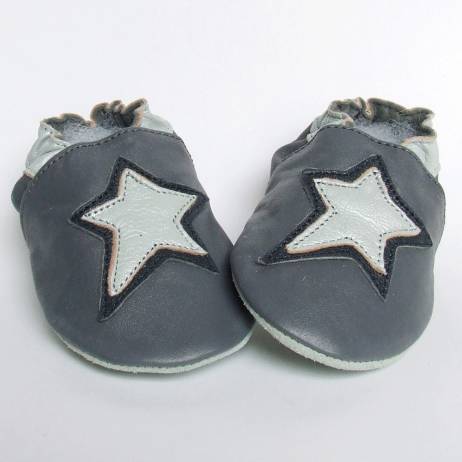 Babyschoentjes Star Grey