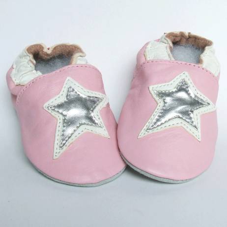 Babyschoentjes Star Pink