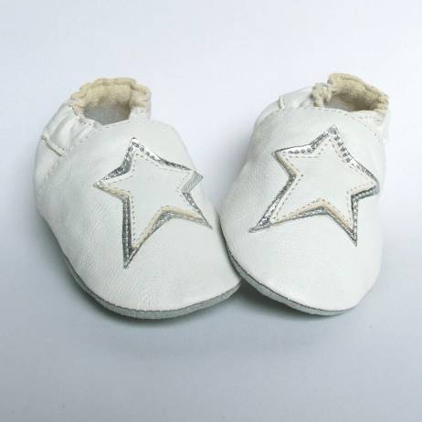 Babyschoentjes Star White