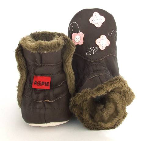 babyschoentjes-winterboot-flower-brown(2299)