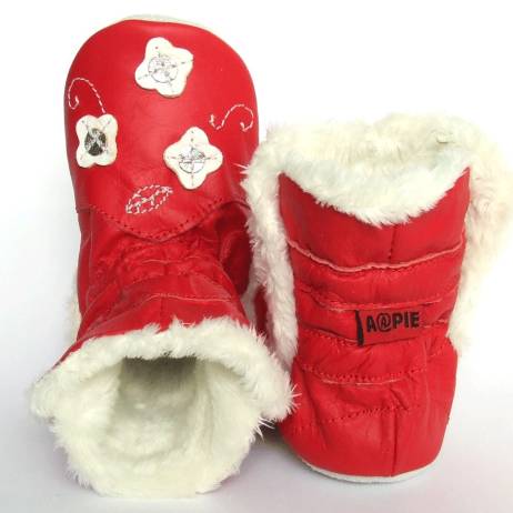 Babyschoentjes Winterboot Flower Red