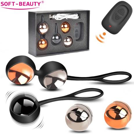 Vaginal Ball Wireless Remote Vibrator Egg...