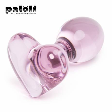 Heart Crystal Glass Anal Plug Masturbatio...