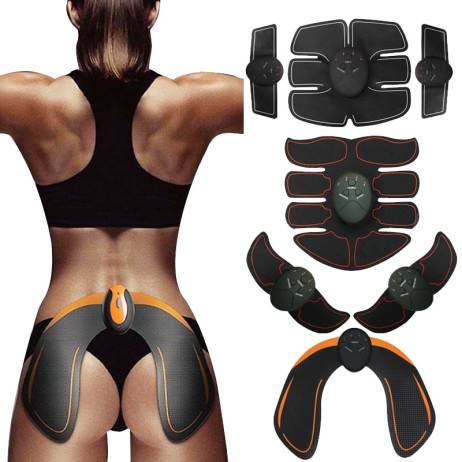 EMS Wireless Smart Muscle Stimulator Abdominal Trainer Hip Trainer Buttocks Butt Lifting Slimming Massager Body Shaping Unisex