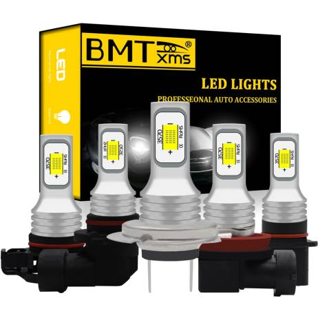 BMTxms Canbus LED DRL Fog Lights H8 H11 H...