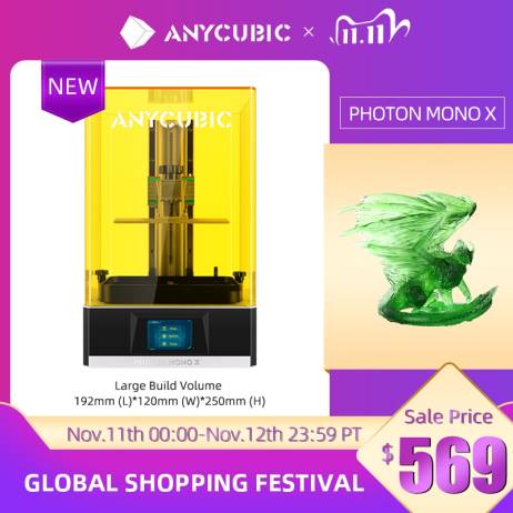 ANYCUBIC Photon Mono X 8.9″ 4K LCD 3D P...