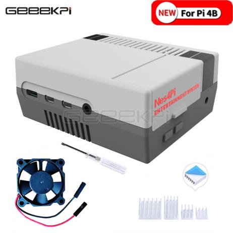 GeeekPi NES4Pi NES Style Case Kit ABS Fun...