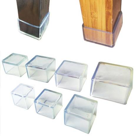 Silicone Chair Leg Caps Feet Pads Furnitu...