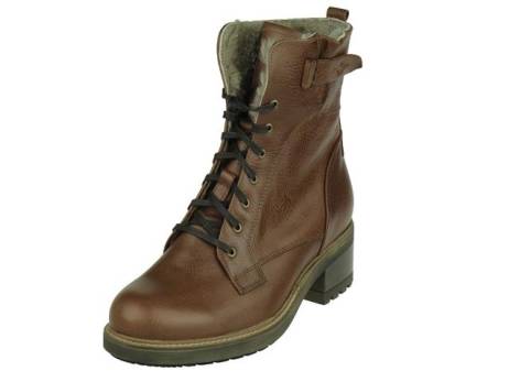 Durea comfort veterboot damesschoenen maat 5,5.5,6,6.5,8 whisky moro