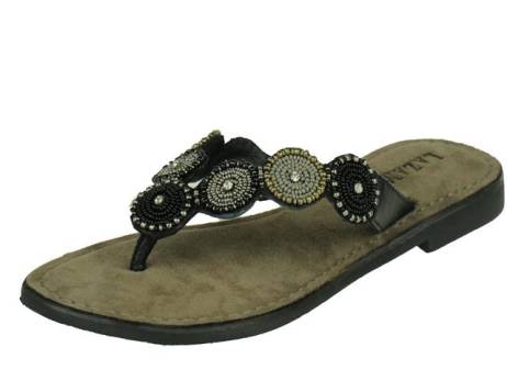 lazamani-teenslipper-damesschoenen-maat-38-39-zwart(3975)