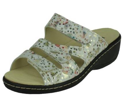 longo-comfort-dames-slipper-damesschoenen-maat-41-weiss-goud-multi(6995)