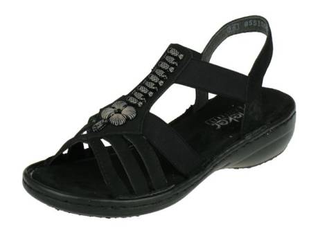 rieker-sandaal-damesschoenen-maat-37-39-40-41-42-morokko-schwarz(6495)