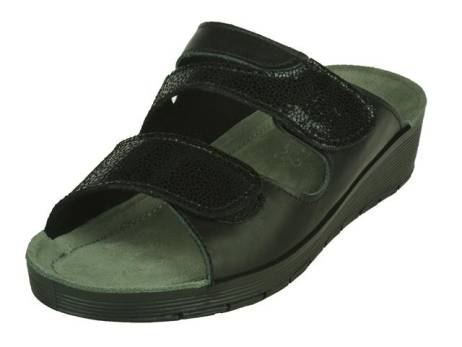 rohde-dames-comfort-slipper-damesschoenen-maat-42-zwart(4995)
