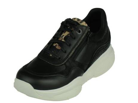 Xsensible swx11 damesschoenen maat 4.5,5,5.5,6,6.5,7 zwart leopard