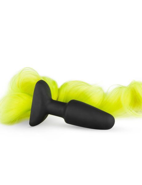 siliconen-buttplug-met-staart-geel(1795)