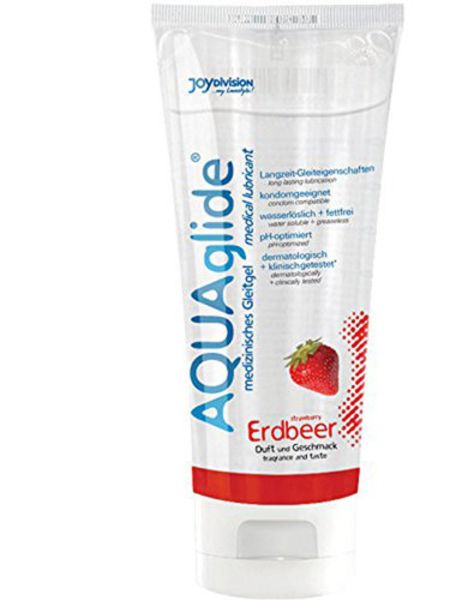 AQUAglide Glijmiddel Aardbei - 100 ml