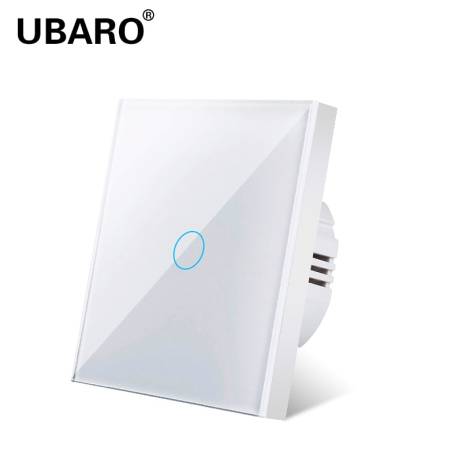 UBARO Touch Switch EU Standard White Crys...