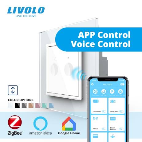 LIVOLO smart wifi zigbee wall touch curta...
