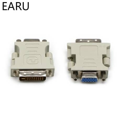 DVI-I 24+5 Pin DVI to VGA Male to Female Video Converter Adapter for PC laptop for Graphics Cards Computer 1080P HDTV Monitor