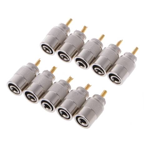10 Pcs UHF PL-259 Male Solder RF Connecto...