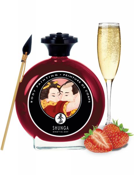 SHUNGA STRAWB/WINE BODYPAINT 100 ML