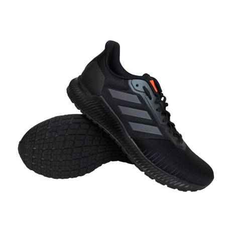 Adidas Solar Ride Hardloopschoenen Heren Zwart Grijs Oranje