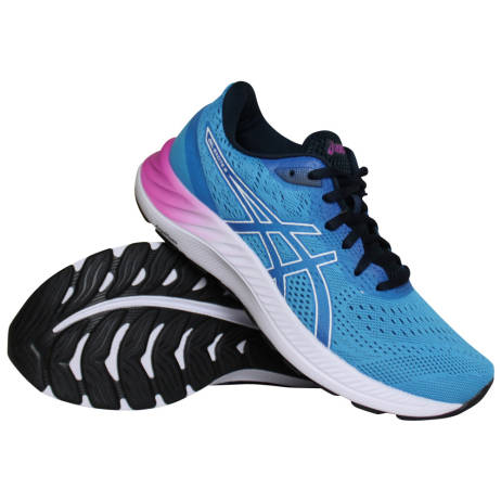 Asics Gel-Excite 8 hardloopschoenen dames blauw/roze