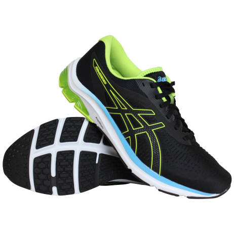 Asics Gel Pulse 12 Hardloopschoenen Heren Zwart Lime