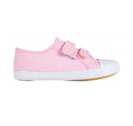 Stanno Canvas Velco Indoorschoenen Kids Roze