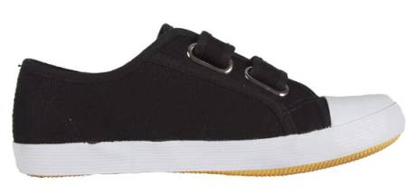 Stanno Canvas Velco Indoorschoenen Kids Zwart