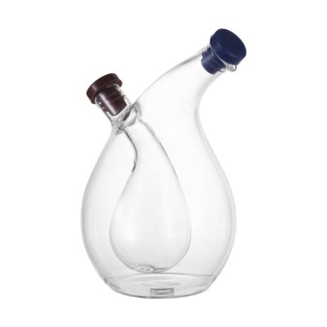 1 Pc Oil Bottle Round Shape 2-in-1 Double...