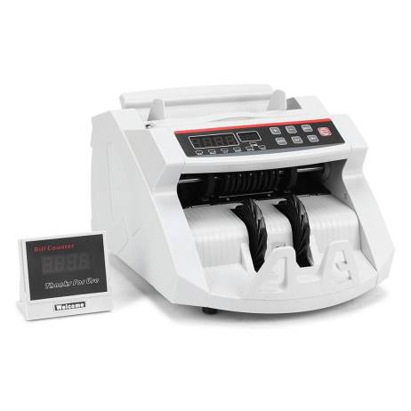 VEVOR Money Bill Counter 1000 PCS/min 80W Currency Cash Counting Machine UV MG Counterfeit Detection with LED Display