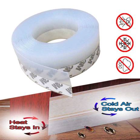 Door Window Seal Strip Weatherproof Stripping Silicone Sealing Sticker Seal Strip Adhesive Draught Excluder Insect Proof Gap Sea