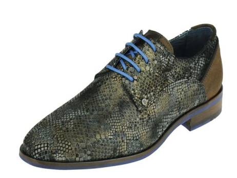 Berkelmans Maranello Herenschoenen Maat 40 42 44 45 Reptile Grijs