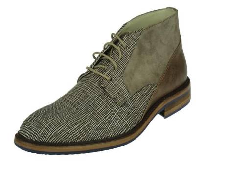 Braend Geklede Halfhoge Heren Veterschoen Herenschoenen Maat 41 46 Beige Nero Sabbia
