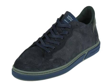 Floris Van Bommel Casual Herenschoenen Maat 8 8 5 D Blauw Print Suede