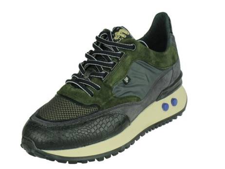 Floris Van Bommel Sport Herenschoenen Maat 7 5 10 5 Groen Suede