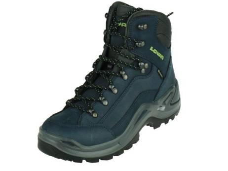 Lowa Renegade Gtx Herenschoenen Maat 10 5 11 Donker Blauw Limoen