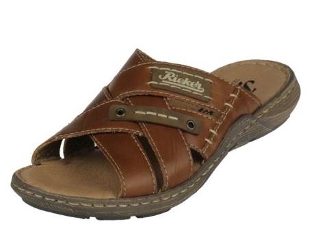 Rieker Heren Kruisband Slipper Herenschoenen Maat 44 45 46 Brown