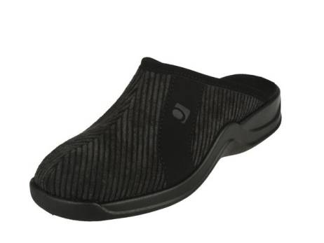 rohde-heren-pantoffen-slipper-herenschoenen-maat-46-zwart-antracite(3495)